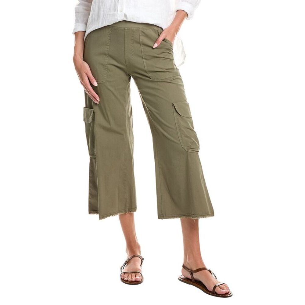 Xcvi Womens Femke Crop Cargo Pant, Gray